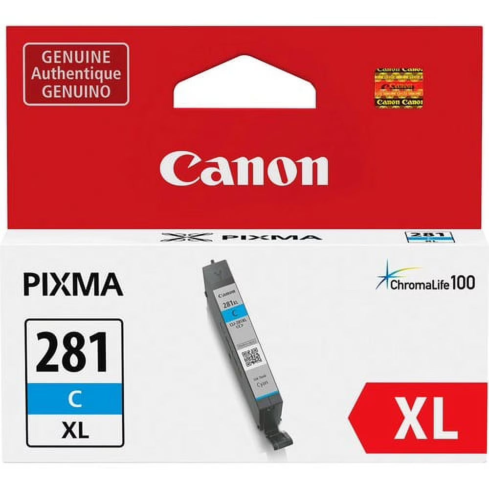 Canon CLI-281XL Cyan Inkjet Ink Cartridge Bundle of 5 T97480