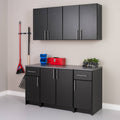 5 PC Black Storage Cabinet Set O387737