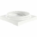 Gloss White Finish Column Base for 12x22 Fluted Round Columns V2093