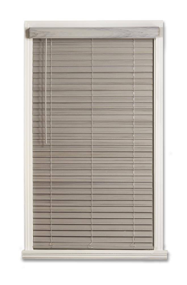 Cordless Faux Wood Room Darkening Horizontal Blind U44760