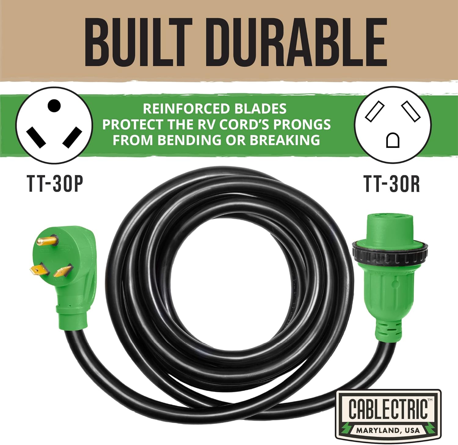 30 Amp 10/3 15 Ft STW RV Extension Cord Z235256