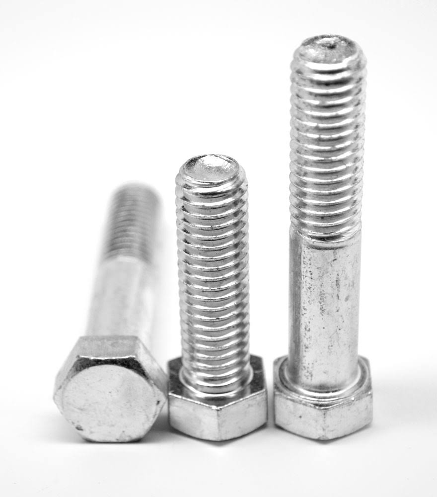0 38 16 x 10 Coarse Threaded Grade 5 Hex Cap Screw Medium Carbon Steel Zinc Plated 10 Piece Z1779