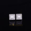 1.0ct Moissanite 925 White Silver Square Stud Earrings K834832