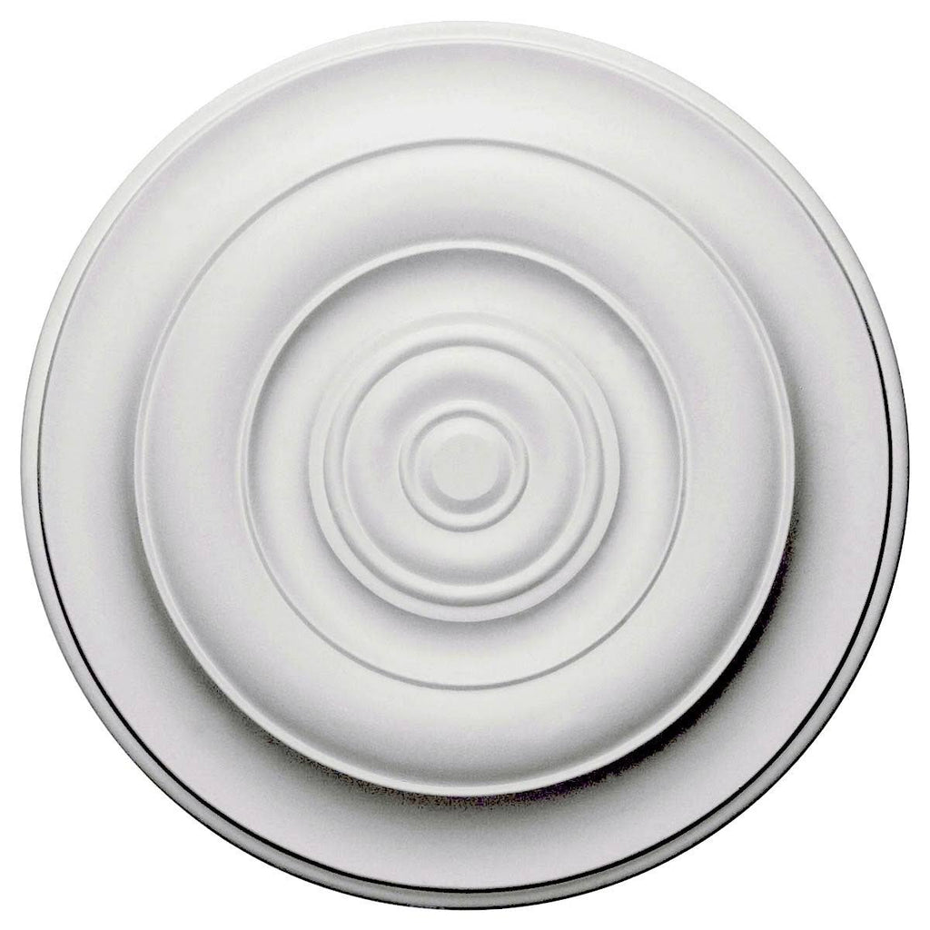18 inch x 1 1/2 inch Hand-Painted Flash Gold Ceiling Medallion R60826
