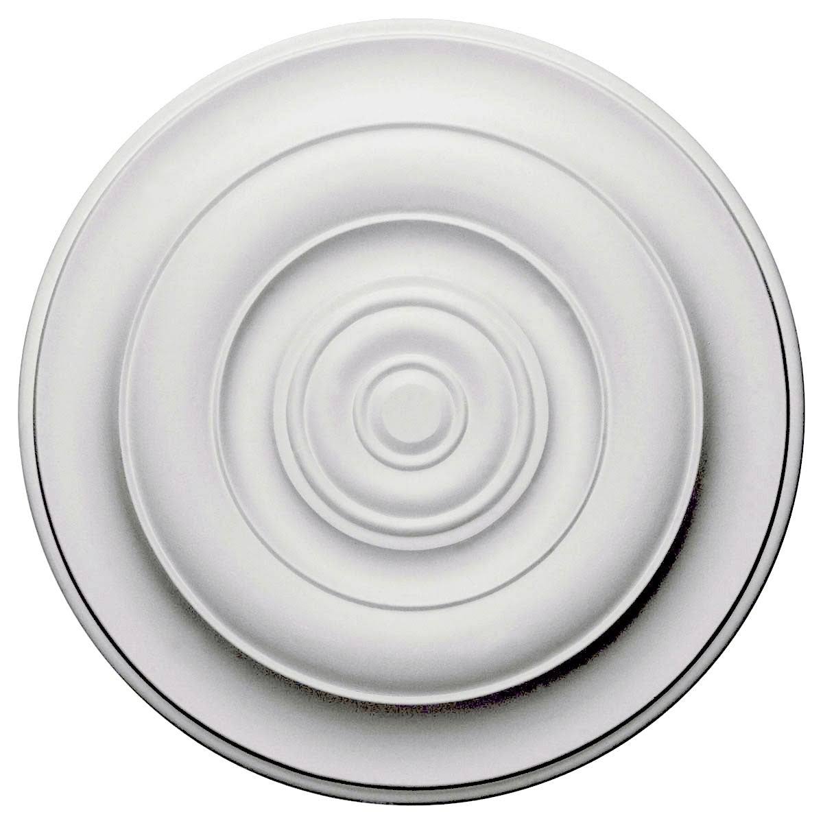 18 inch x 1 1/2 inch Hand-Painted Flash Gold Ceiling Medallion R60826