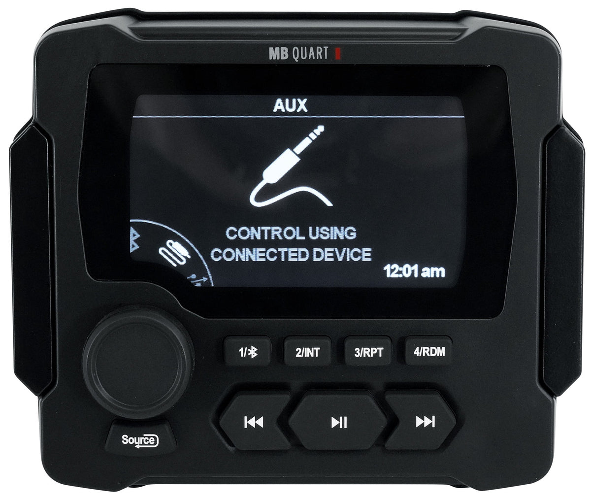 Marine Receiver with Bluetooth and 4 8" Black LED Speakers H95904