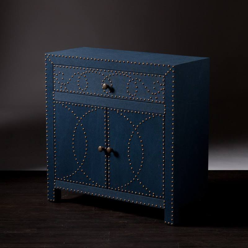 Navy Double-Door Cabinet O2290