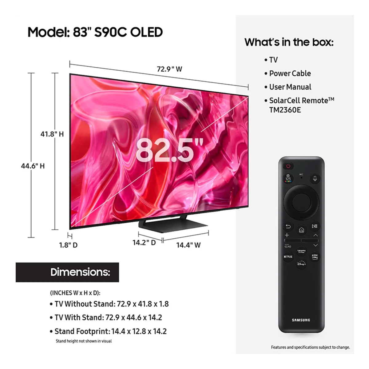 83" OLED 4K Smart TV with Quantum HDR & Dolby Atmos F372367