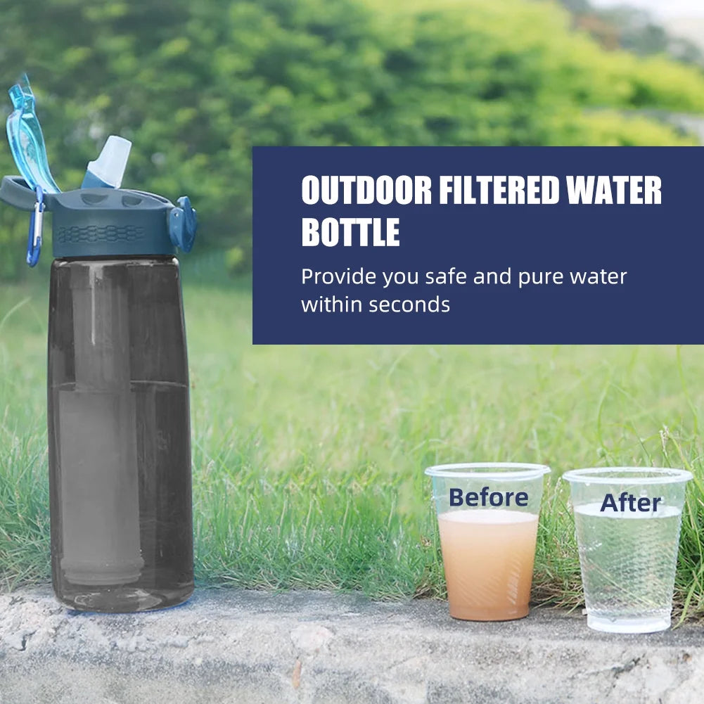 BPA Free Water Bottle with Carabiner B97511