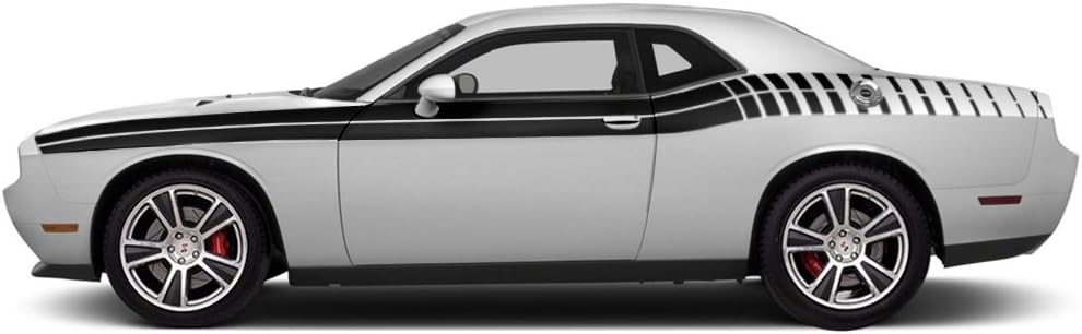 Matte Black 3M Vinyl Decal Wrap Pack of 2 E70054