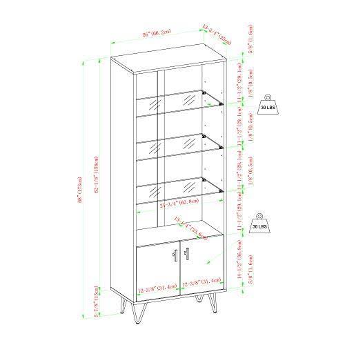 68x22 Slate Grey Storage Cabinet S711153