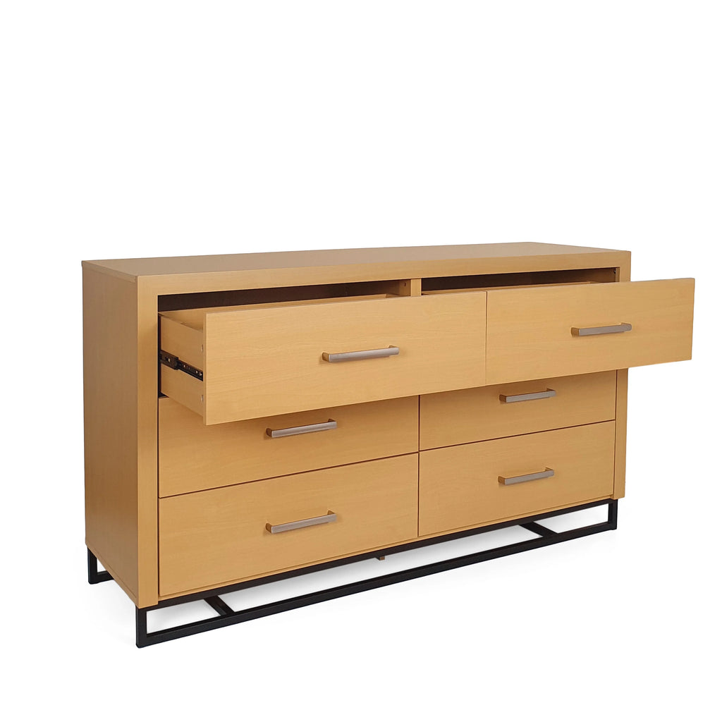 Faux Wood 6 Drawer Double Dresser Q6076