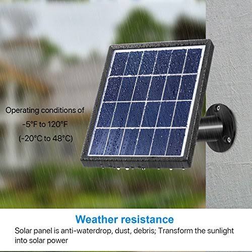 Solar Panel for Ring Spotlight Cam with Security Wall Mount 3.6 M Cable T76328