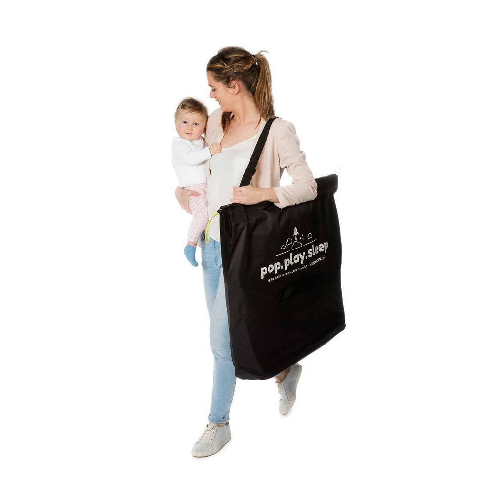 Instant Travel Cot in Grey Rock | 100% Cotton K530