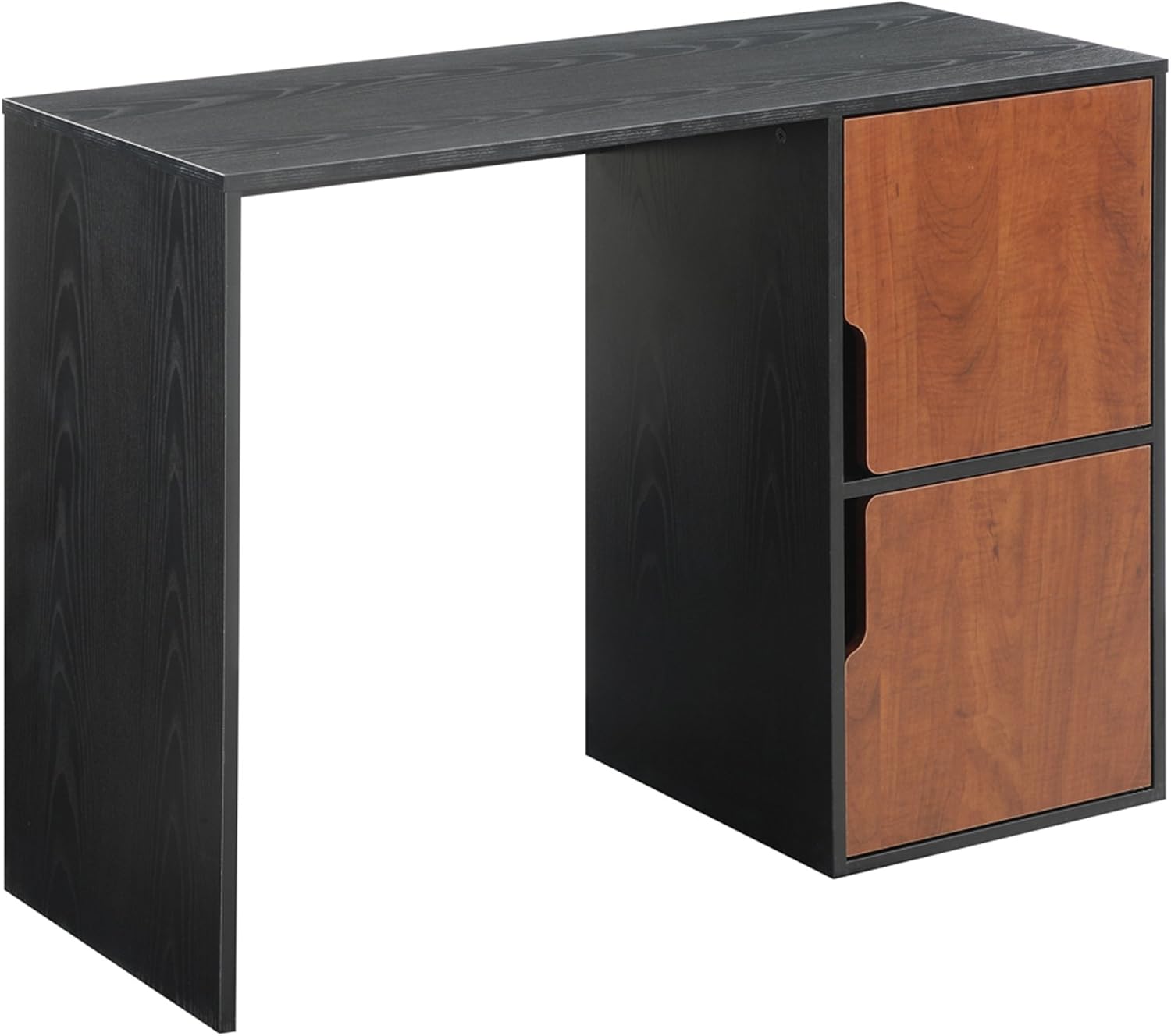 Black Cherry Student Desk with Storage Cabinets R29944