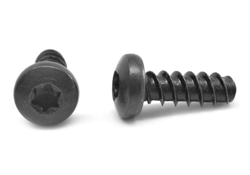 6 Lobe Pan Head Thread Rolling Screw Black Oxide/Wax Pk 10000 S50173