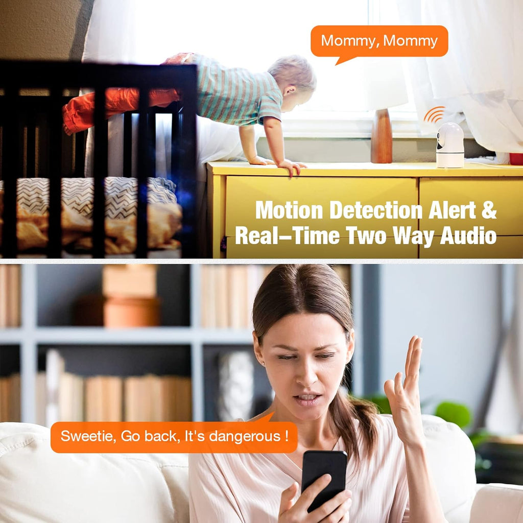 2K Security Camera with Night Vision, 2-Way Audio, Pack of 2 R36633