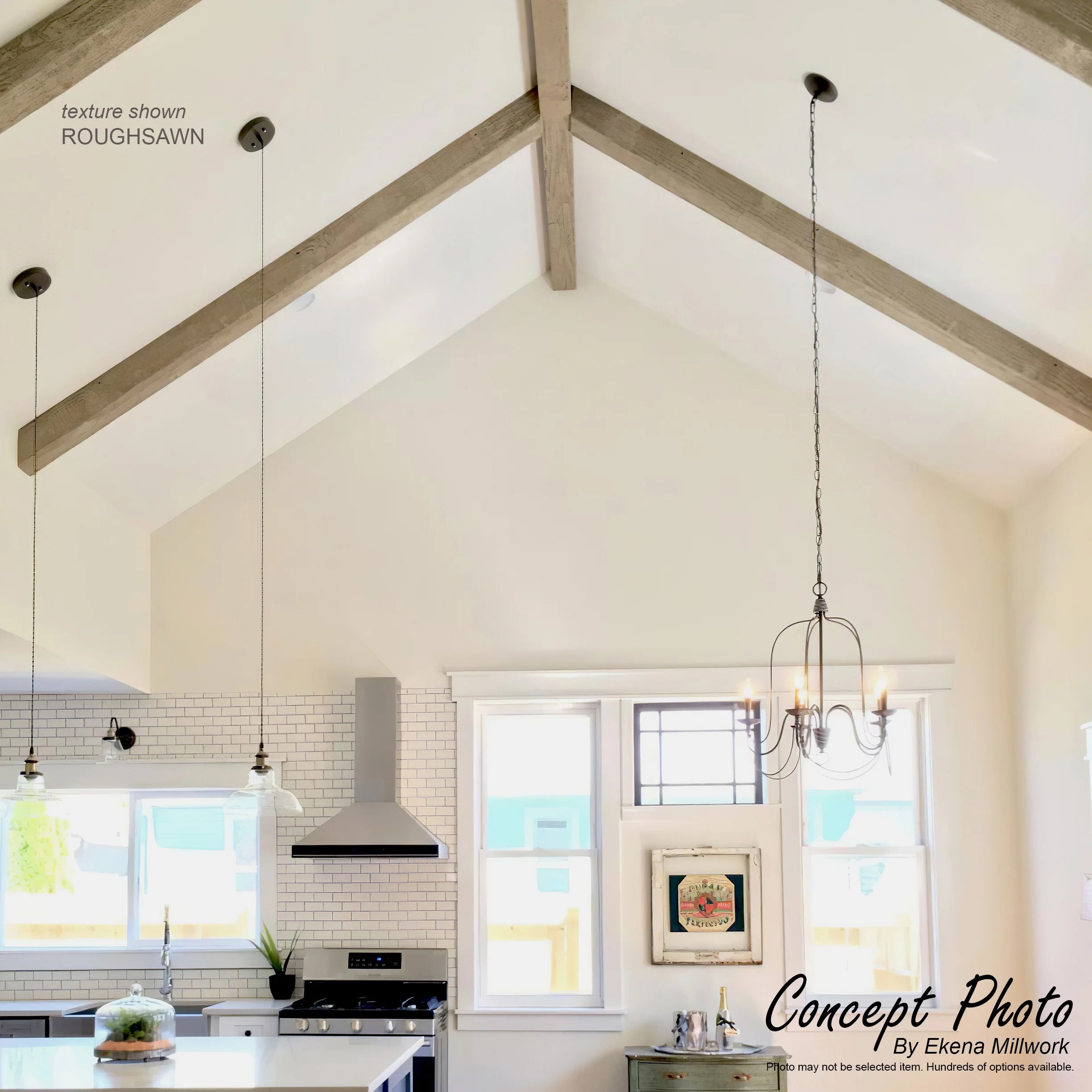 6"W x 6"H x 16'L Faux Wood Ceiling Beam E686204