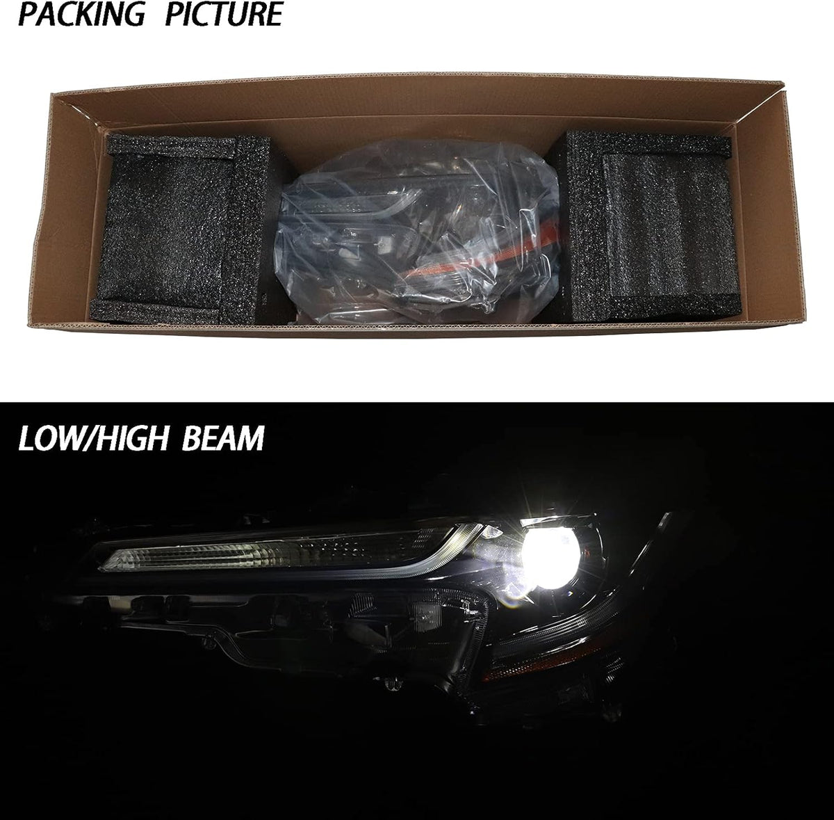 Driver Side Headlight Assembly for 2020-2021 Toyota Corolla L LE W964259
