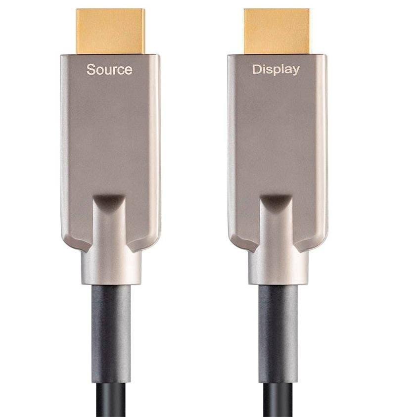 50 Feet Black Fiber Optic HDMI Cable F773