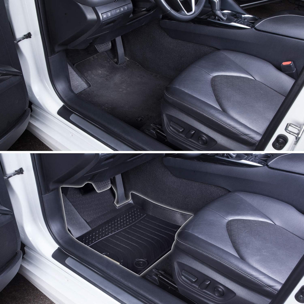 Black Heavy Duty All Weather Front and Rear Car Floor Mats F3149
