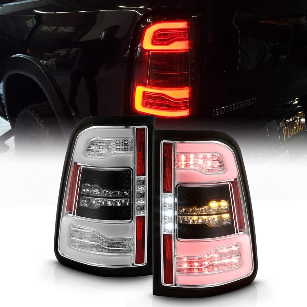 Chrome LED Tail Lights for 2019-2021 Ram 1500 M4294