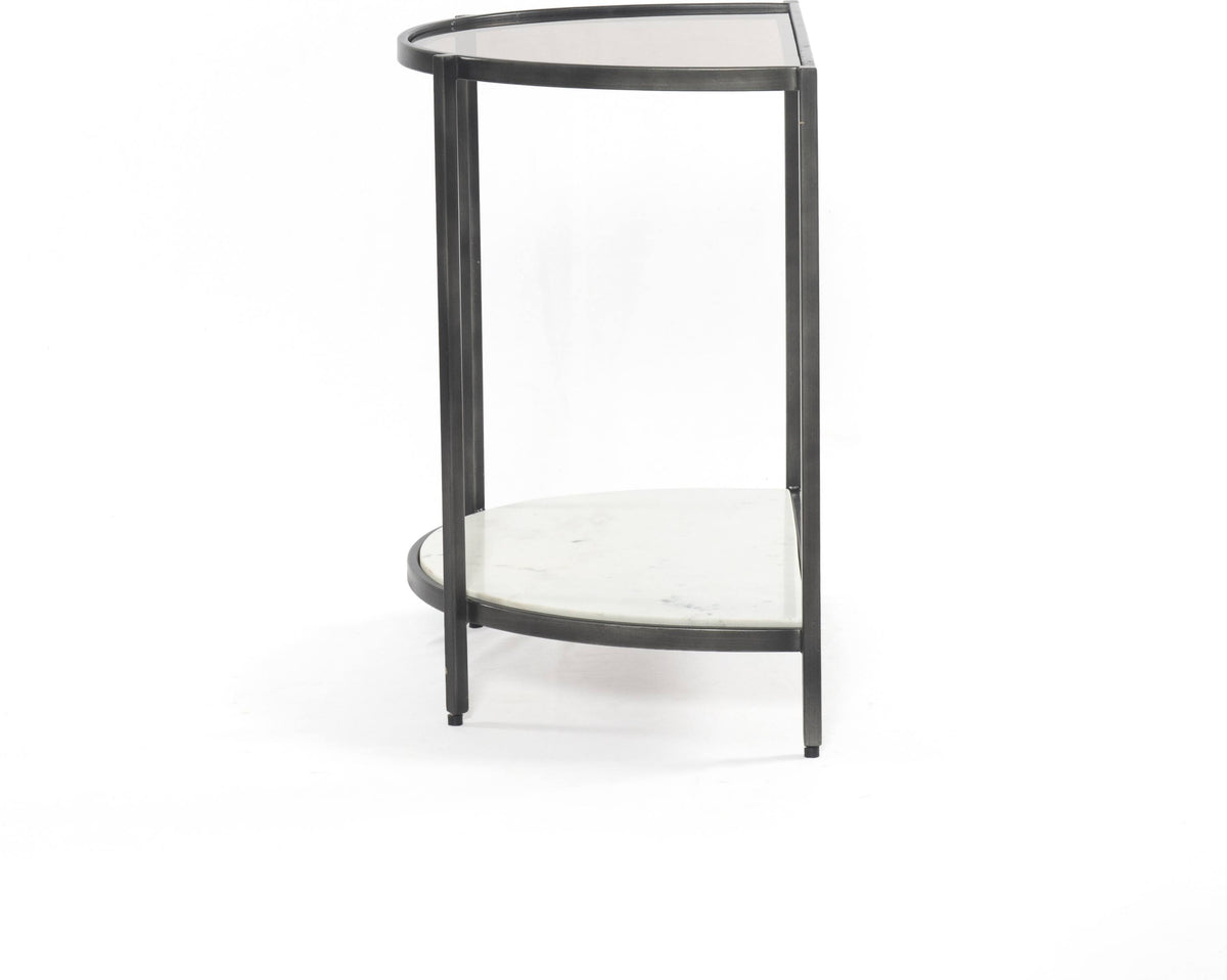Grey Smoked Glass End Table N736961