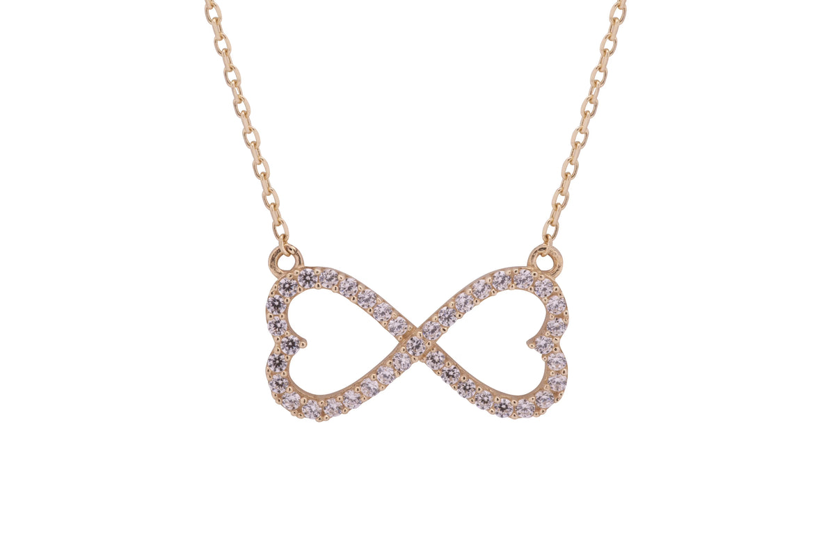 14k Yellow Gold Heart Necklace C7536
