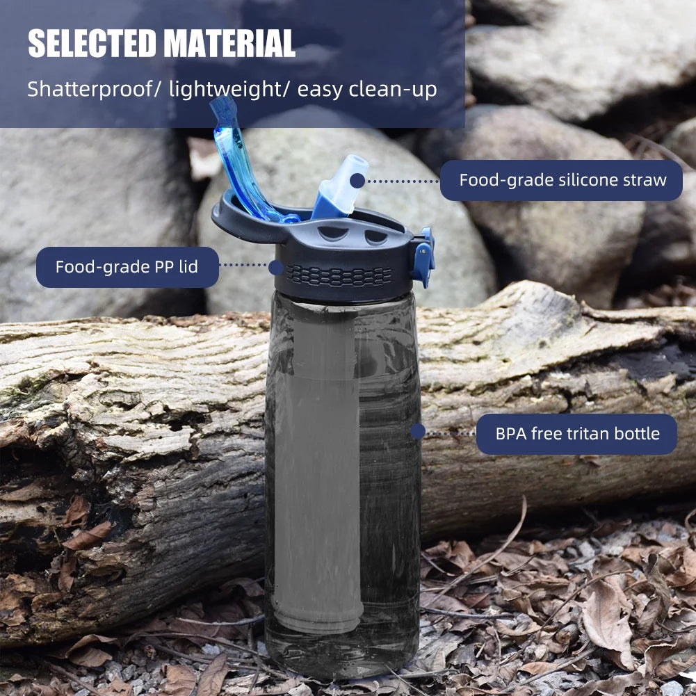 BPA Free Water Bottle with Carabiner B97511