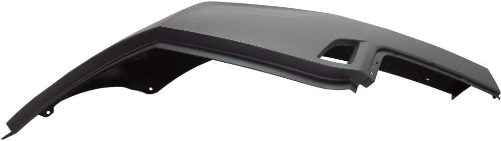 Painted Black and Silver Plastic Bumper End T568891