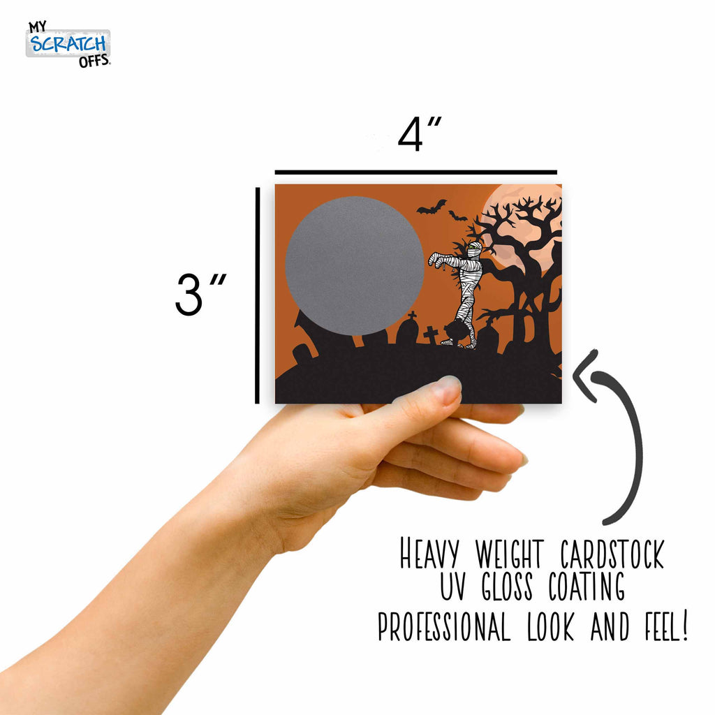 20 Pk Halloween Scratch Off Cards A68693