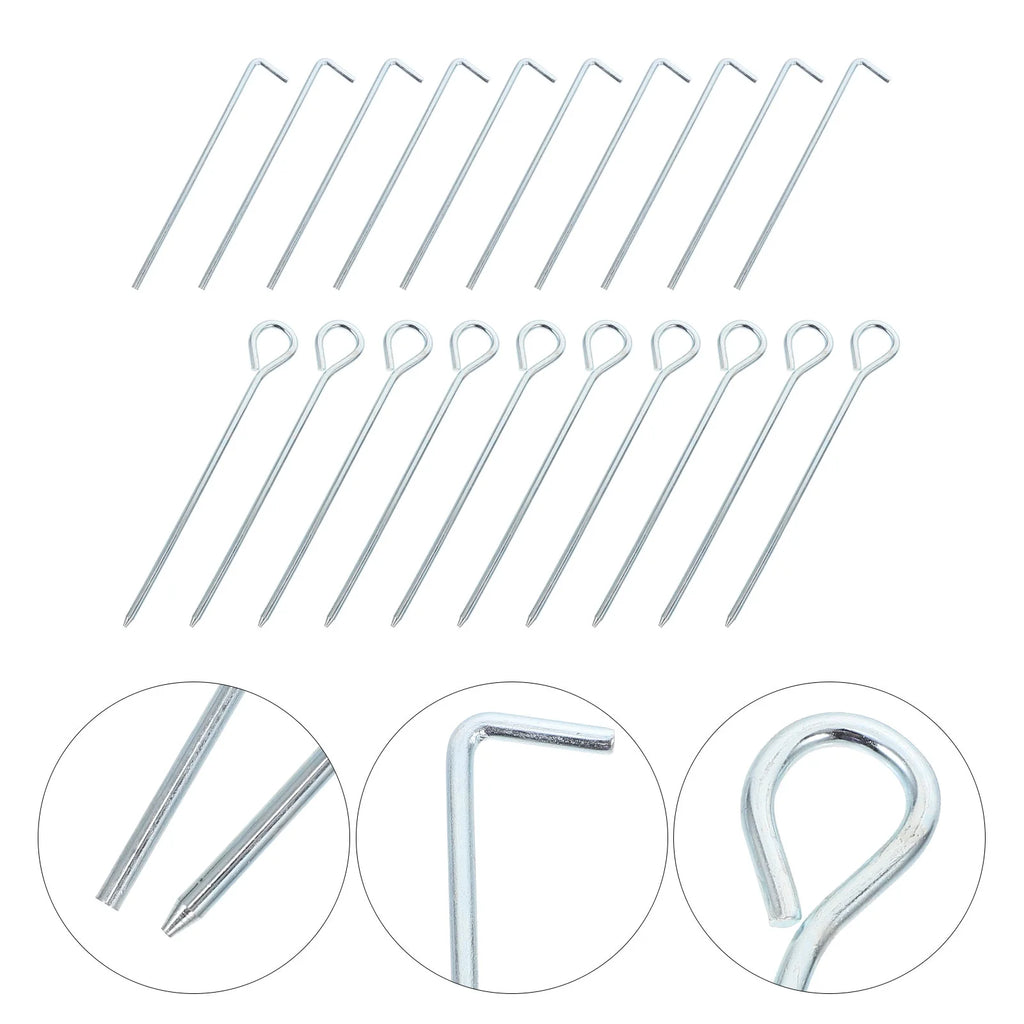 20Pcs Tent Stakes Camping Anchors Z302974