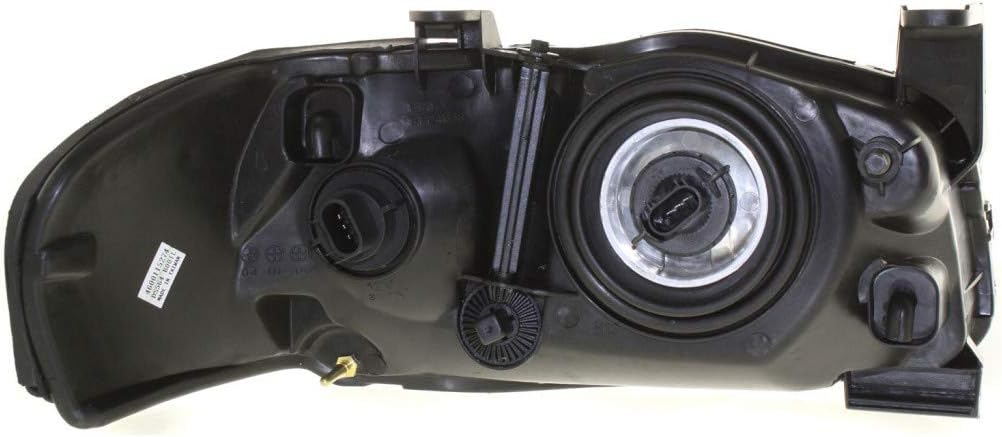 Headlight Assembly Passenger Side Chrome with Bulbs Pack of 2 Y185257
