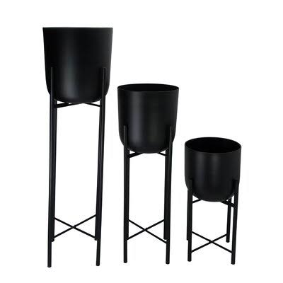 3-Piece Metal Cachepot Set G53874