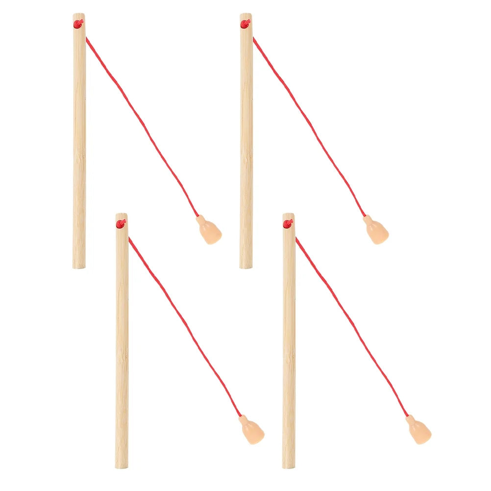 4Pcs Wooden Magnetic Fishing Poles Toys L569124