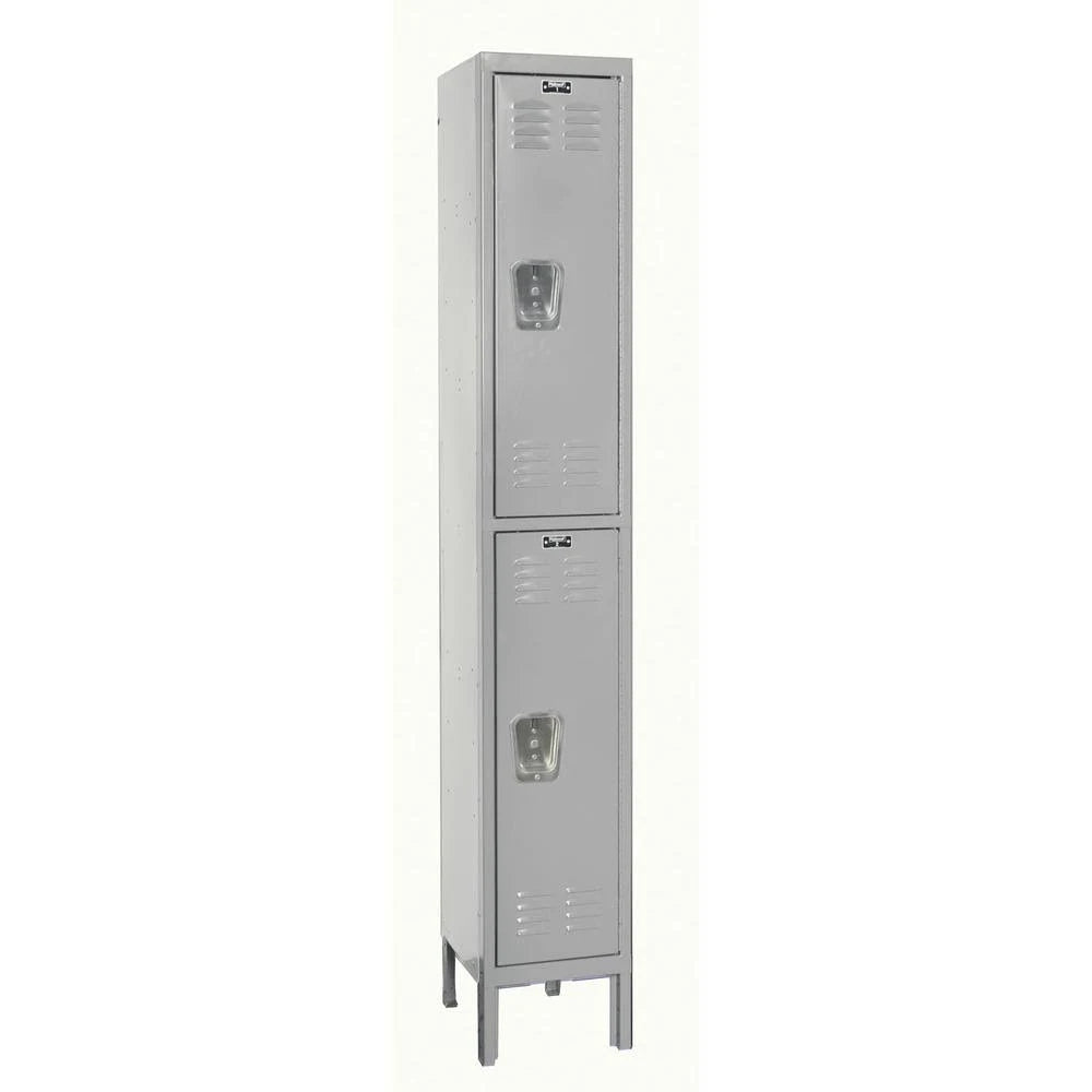 Double Tier Locker, Light Grey E672157