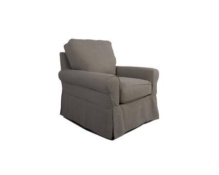 Light Horizon Swivel Chair Slip Cover Set W8682