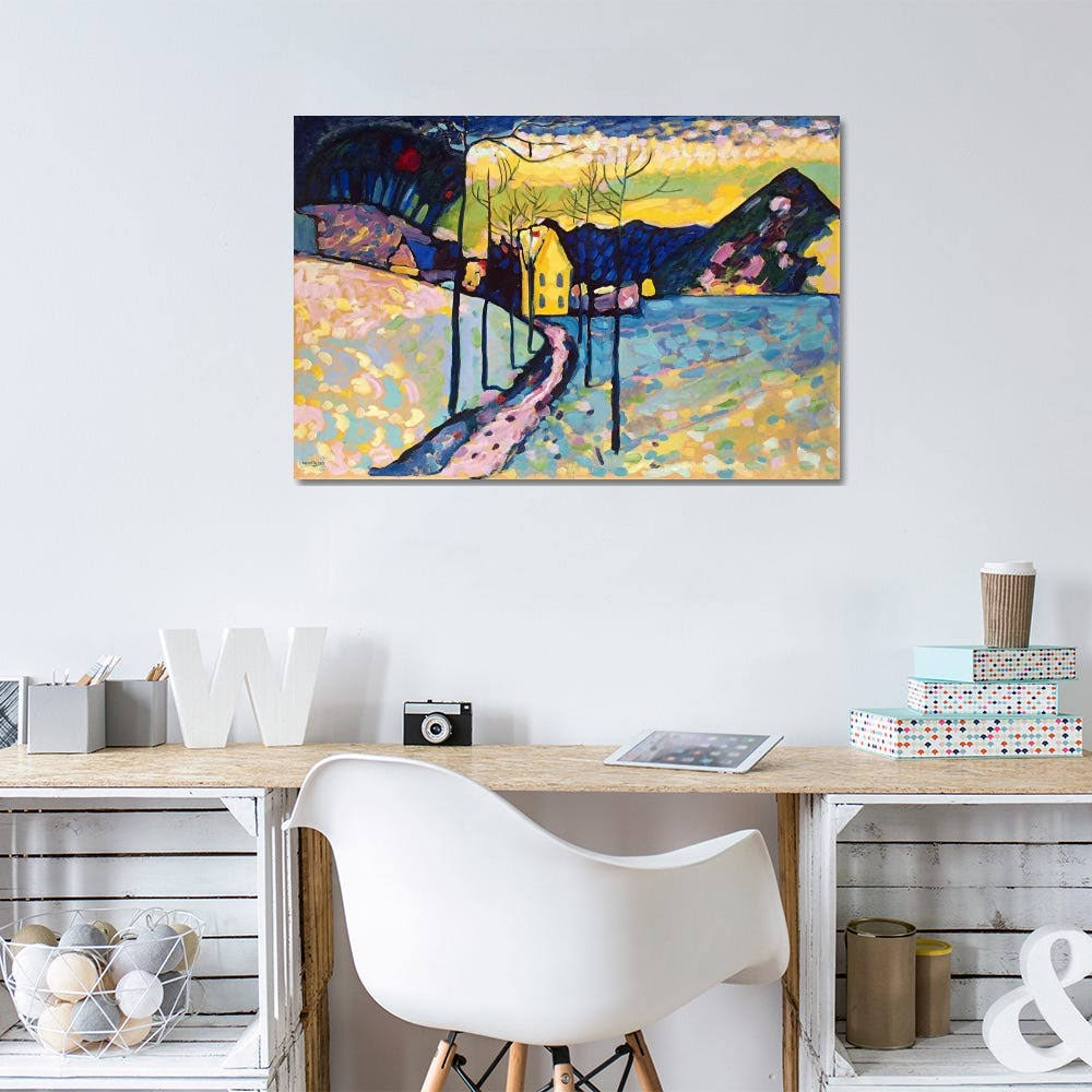 Winter Landscape Print on Canvas Art K980