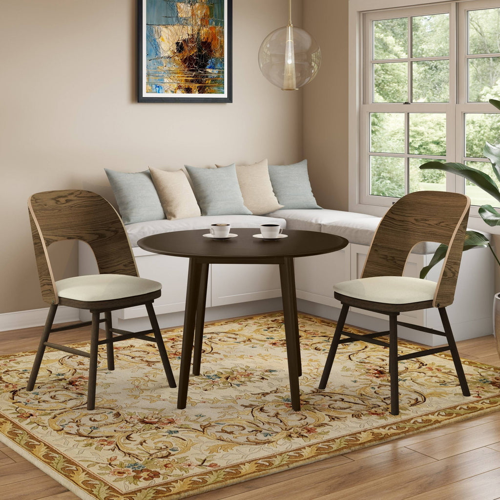 Oatmeal Beige Armless Side Chair (Set of 2) G102