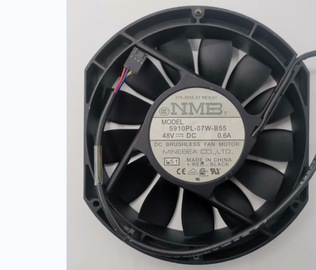 170X150X25mm 48V 0.6A 4000RPM 2800CFM 4 Wire Cooling Fan V50561