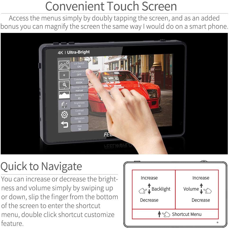 7 Inch 2200nit Ultra Bright Touch Screen Camera Field Monitor T52165