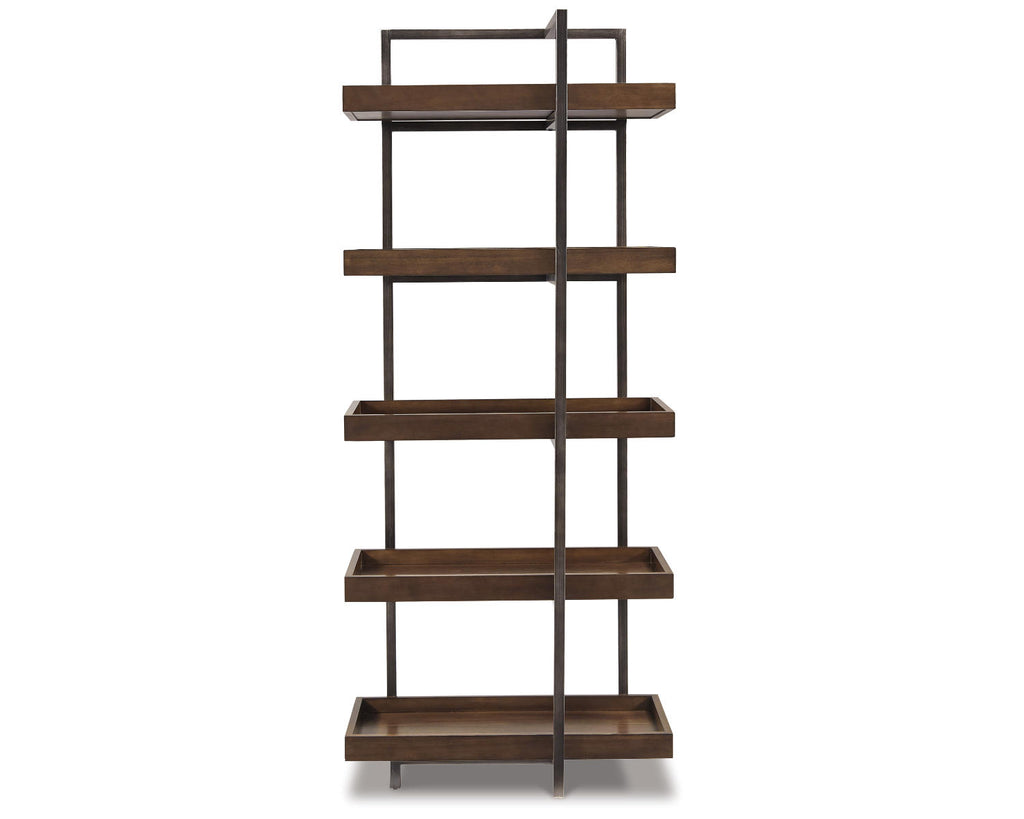 Industrial Entertainment Center Bookcase, Brown K3946