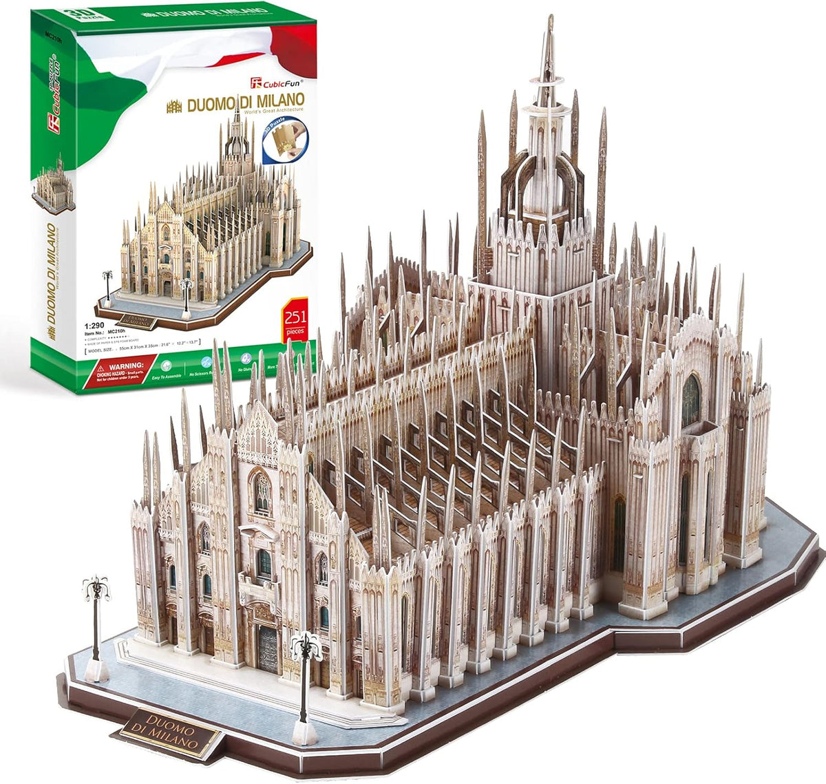 3D Puzzle Notre Dame de Paris Cathedral Model Kit, 293 Pieces Pack of 2 Y475