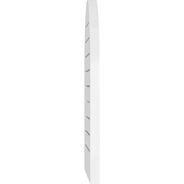 Round Top Surface Mount PVC Gable Vent with Brickmoul N8959