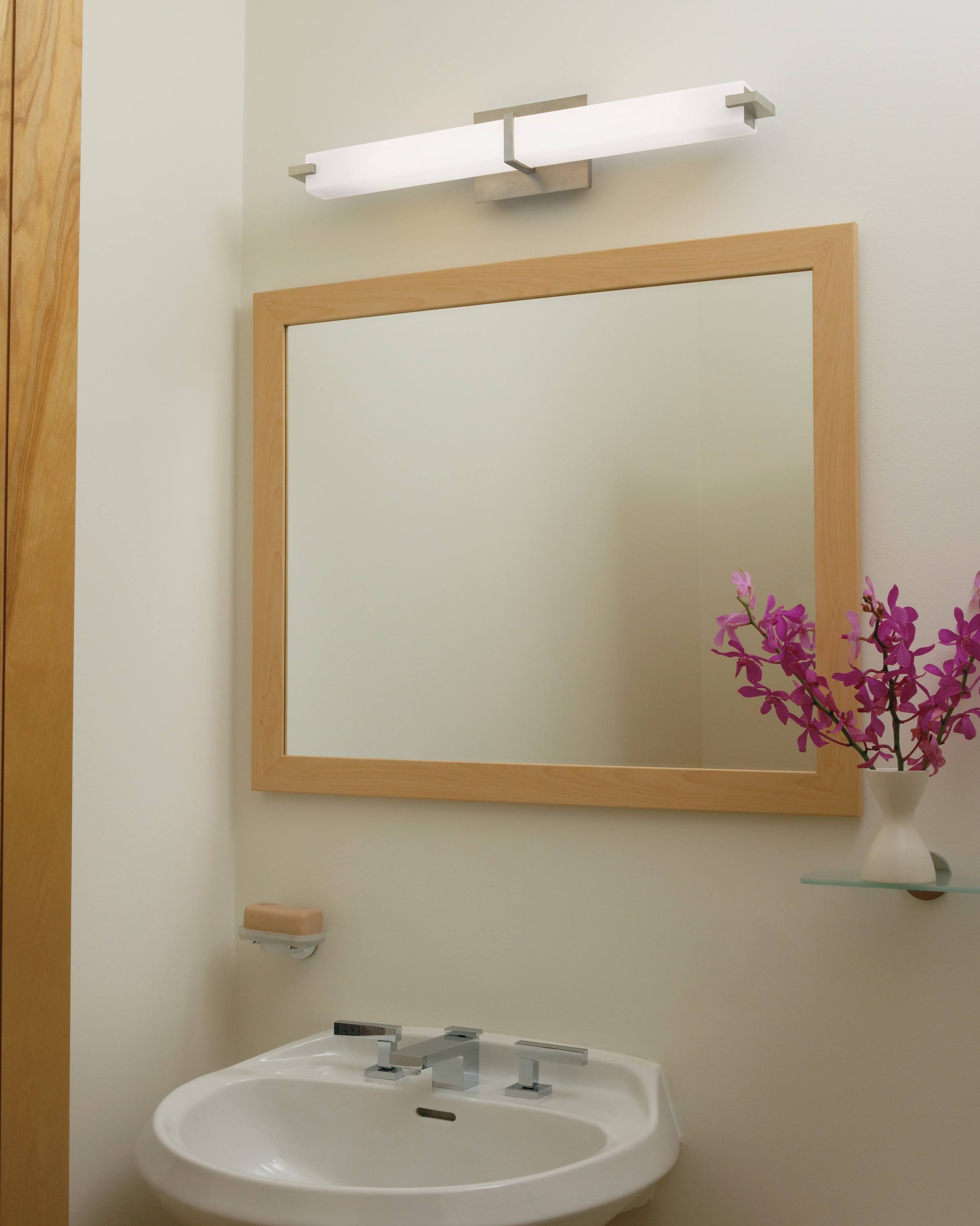 Satin Nickel Metro Bath Light F4073