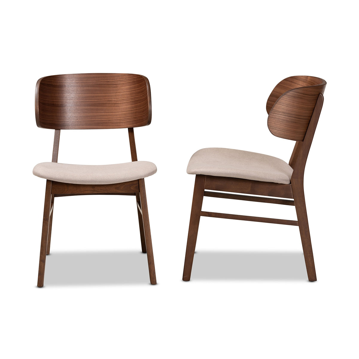 Beige Wood Dining Chair Set (2PCs) N4250