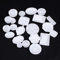 33 Pcs Dollhouse Miniature Tableware Plastic Plate Toys Set Z7741