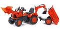 Giant Tractor with Front Loader, Digger and Dumper Trailer G881361
