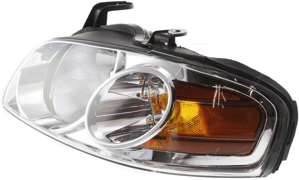 Headlight Assembly Passenger Side Chrome with Bulbs Pack of 2 Y185257
