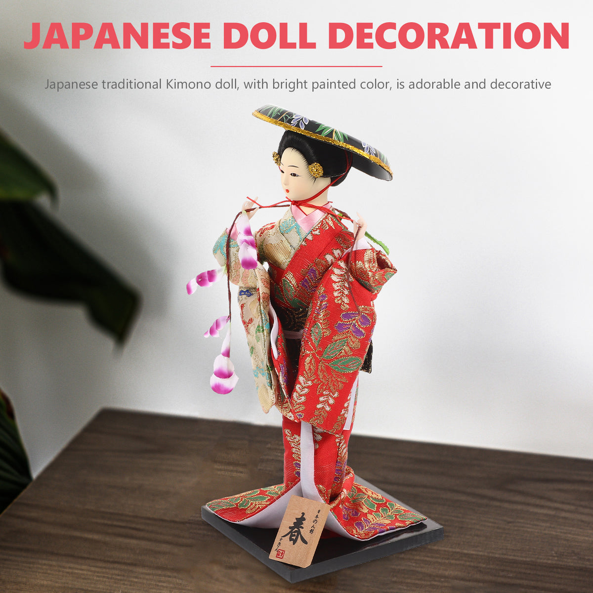 Japanese Geisha Ornaments Vintage Doll L8185